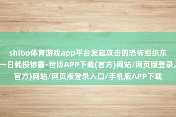 shibo体育游戏app平台发起攻击的恐怖组织东说念主员和装备昔日一日耗损惨重-世博APP下载(官方)网站/网页版登录入口/手机版APP下载