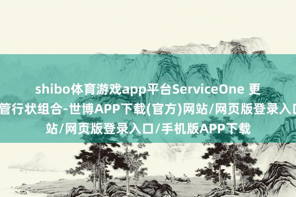 shibo体育游戏app平台ServiceOne 更提供竣工的专科托管行状组合-世博APP下载(官方)网站/网页版登录入口/手机版APP下载